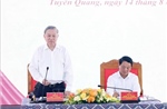 Tổng Bí thư Tô Lâm làm việc với Ban Thường vụ Tỉnh uỷ Tuyên Quang