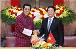 Chủ tịch nước Lương Cường hội đàm với Quốc vương Bhutan