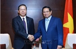 Thủ tướng Phạm Minh Chính tiếp một số lãnh đạo tập đoàn hàng đầu của Trung Quốc