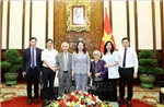 Phó Chủ tịch nước Võ Thị Ánh Xuân tiếp Giáo sư Trần Thanh Vân và Giáo sư Lê Kim Ngọc