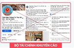 Cảnh báo fanpage giả danh Bộ Tài chính để chiếm đoạt tiền