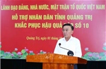 Thường trực Ban Bí thư Trần Cẩm Tú trao hỗ trợ tỉnh Quảng Trị khắc phục hậu quả bão số 10