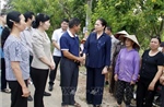 Đoàn công tác Ủy ban Trung ương MTTQ Việt Nam thăm hỏi người dân bị ảnh hưởng lũ lụt tại Bắc Ninh