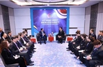 Thủ tướng Phạm Minh Chính gặp Thủ tướng Thái Lan Anutin Charnvirakul