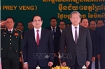 Thủ tướng và Thủ tướng Campuchia Hun Manet dự Lễ khai trương Cặp cửa khẩu quốc tế Tân Nam - Meun Chey