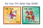 Phát hành bộ tem 'Tết Bính Ngọ'