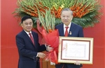 Lễ trao Huy hiệu 45 năm tuổi Đảng tặng Tổng Bí thư Tô Lâm
