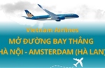 Vietnam Airlines mở đường bay thẳng Hà Nội - Amsterdam (Hà Lan)