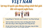 Việt Nam lọt top 10 quốc gia đáng sống nhất thế giới đối với người nghỉ hưu