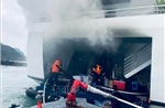 Kịp thời ứng cứu vụ cháy tàu nghỉ đêm tại đặc khu Cát Hải
