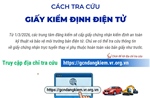 Cách tra cứu giấy chứng nhận kiểm định điện tử