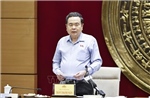Chủ tịch Quốc hội làm việc với Thường trực Hội đồng Dân tộc của Quốc hội
