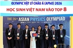 Học sinh Việt Nam vào top 8 Olympic Vật lý châu Á