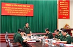 Đại tướng Nguyễn Trọng Nghĩa làm việc với Bộ Tư lệnh Quân khu 9