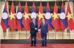 Chủ tịch Quốc hội Trần Thanh Mẫn hội kiến Thủ tướng Lào Sonexay Siphandone