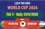 Lịch thi đấu World Cup 2026 ngày 24/6