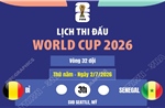 Lịch thi đấu World Cup 2026 ngày 2/7