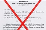 Huế: Văn bản về công tác nhân sự lan truyền trên mạng xã hội là giả mạo