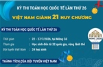 Việt Nam giành 21 huy chương tại Kỳ thi Toán học Quốc tế lần thứ 26