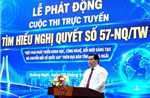 Quảng Ngãi: Thi trực tuyến tìm hiểu Nghị quyết số 57-NQ/TW