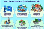 Khuyến cáo những việc cần làm sau bão