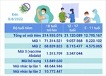 Hơn 248,85 triệu liều vaccine phòng COVID-19 đã được tiêm tại Việt Nam