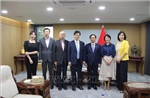 Bộ trưởng Ngoại giao Bùi Thanh Sơn tiếp Chủ tịch Hội Giao lưu Kinh tế, Văn hóa Hàn Quốc - Việt Nam