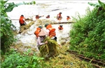 Hà Giang: Huy động hàng trăm cán bộ, chiến sỹ giúp nhân dân khắc phục hậu quả mưa lũ