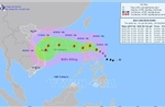 Ngày 24/10, bão TRAMI đổi hướng và đi vào Biển Đông