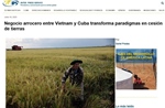 Báo chí quốc tế: Hợp tác Việt Nam - Cuba tạo bước đột phá trong sản xuất lúa gạo