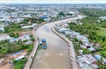 Người dân vui mừng khi kè rạch Cái Sơn sắp hoàn thành