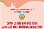 Chăm lo chu đáo đời sống vật chất, tinh thần người có công
