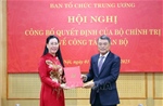 Đồng chí Bùi Thị Quỳnh Vân giữ chức Phó Trưởng Ban Tổ chức Trung ương