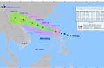 Chiều tối 3/10, bão Matmo vào Biển Đông, dự báo sẽ gây mưa lớn tại Bắc Bộ và Thanh Hóa