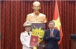 Trao quyết định thăng quân hàm Thượng tướng cho đồng chí Đặng Hồng Đức
