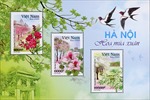 Giới thiệu bộ tem ‘Hà Nội 12 mùa hoa – Bộ 1’