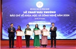 Trao Giải thưởng báo chí về khoa học và công nghệ năm 2024 cho 24 tác phẩm