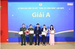 Trao giải cuộc thi viết ‘Vòng tay công đoàn’ lần thứ V