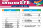 Bảng giá sách giáo khoa bậc Trung học phổ thông áp dụng cho năm học 2026-2027