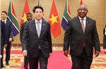 Chủ tịch nước Lương Cường chủ trì chiêu đãi cấp Nhà nước Tổng thống Nam Phi