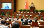 Với đa số đại biểu tán thành, Quốc hội đã biểu quyết thông qua Luật Đường sắt (sửa đổi)