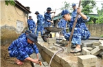Cảnh sát biển chung sức xây dựng nông thôn mới