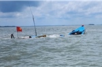 TP Hồ Chí Minh: Sóng lớn đánh chìm 1 tàu cá trên khu vực biển Cần Giờ 
