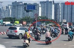TP Hồ Chí Minh: Nút giao An Phú tiềm ẩn nguy cơ tai nạn do xe máy tạt đầu ô tô