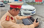 CSGT TP Hồ Chí Minh dùng flycam điều tiết giao thông cửa ngõ dịp cận Tết
