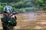 Chiến sĩ mới Trung đoàn Minh Đạm tự tin vượt kiểm tra bắn đạn thật