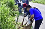 Hơn 100 đoàn viên, thanh niên chung tay xây dựng 'Cung đường quân - dân'