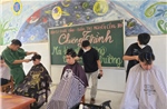 Bộ đội Biên phòng đồng hành cùng học sinh qua chương trình ‘Mái tóc yêu thương’