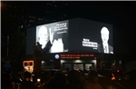 TP Hồ Chí Minh: Các màn hình công cộng đồng loạt đưa hình ảnh về Tổng Bí thư Nguyễn Phú Trọng