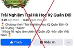 Công an TP Hồ Chí Minh khuyến cáo cảnh giác với các thông tin học kỳ, trại hè quân đội trên môi trường mạng